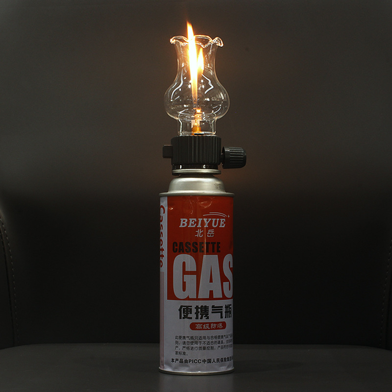 Camping Cooking Utensils Kit - Card Stove Gas Cylinder Head Lighter