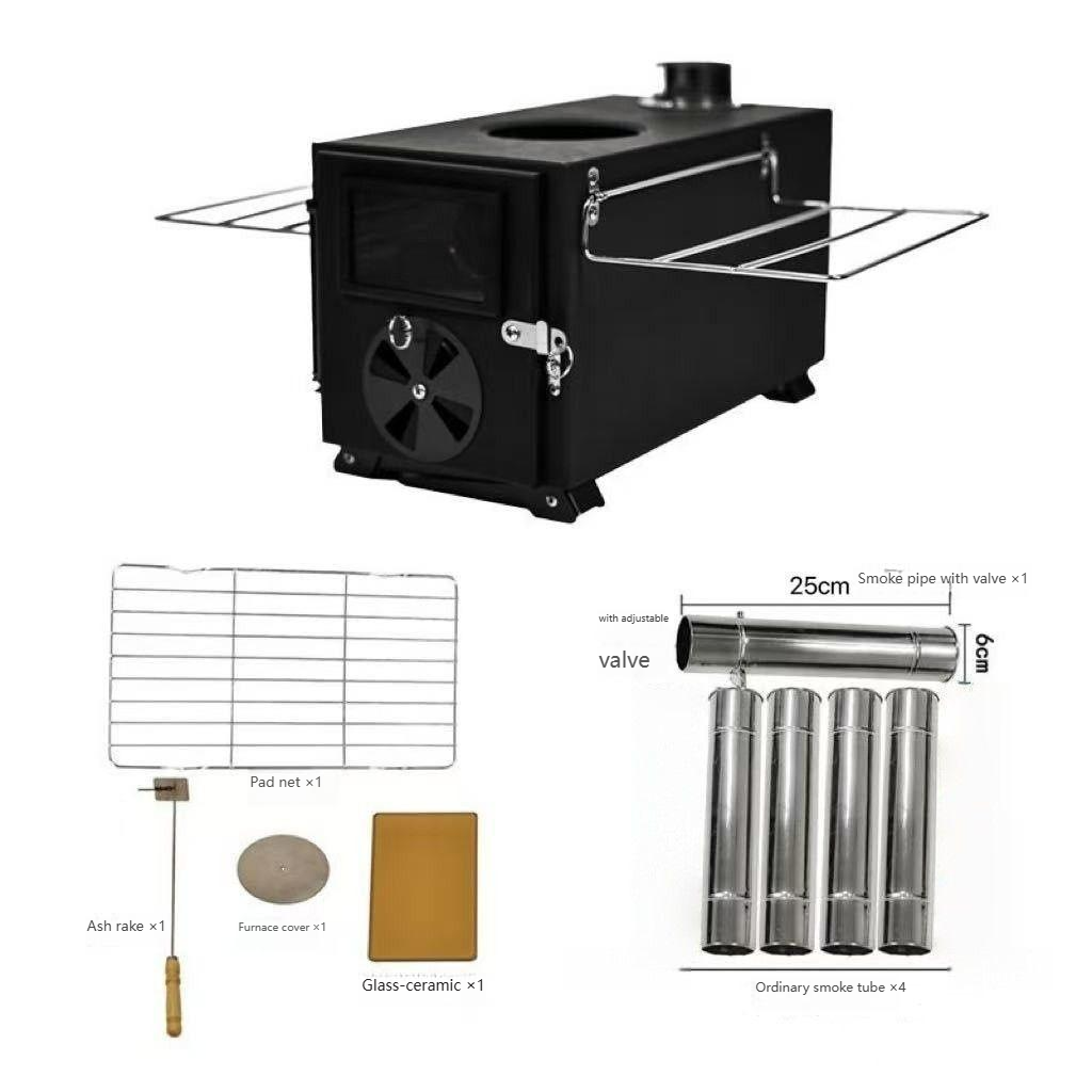 Camping Cooking Easy - 2026new Camping Carbon Steel Wood-Burning Stove