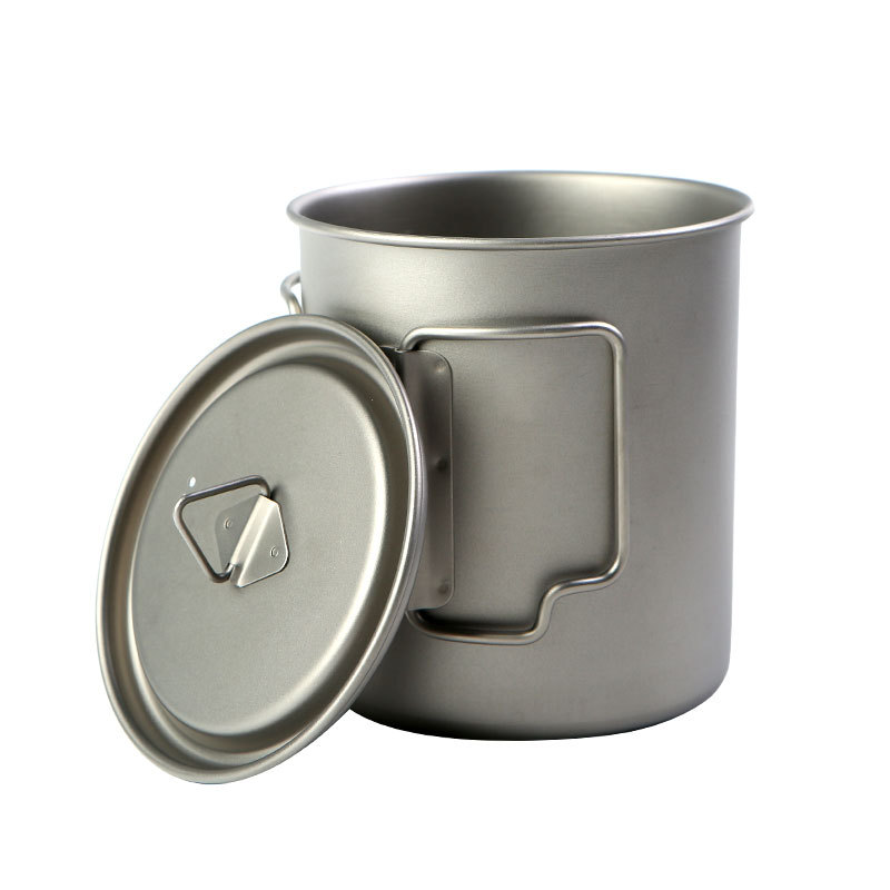 Camping Cooking Appliances - Camping Titanium Cups 450ml 550ml 650ml