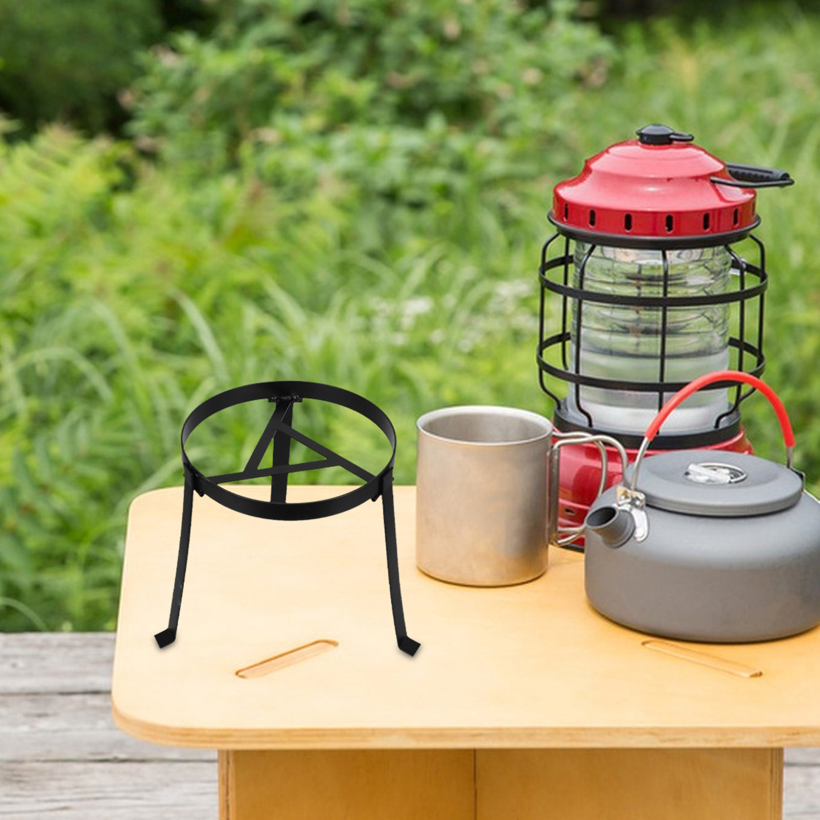Camping Cooking Over Fire - Folding Campfire Tripod Portable Campfire Cooking