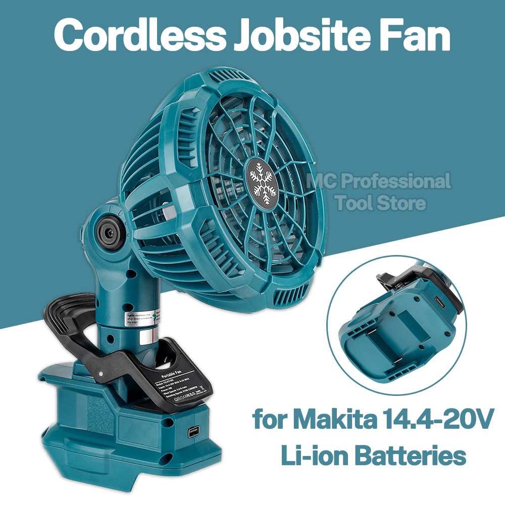 Camping Cooking Utensils Kit - Portable Clip on Fan for Makita