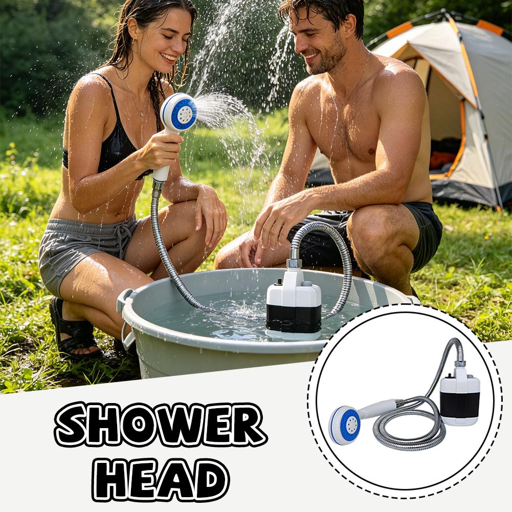 Camping Cooking Utensils Kit - Electric Rechargeable Camping Shower Portable Complete