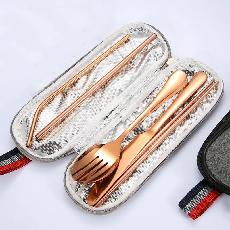 Camping Cooking Utensils Kit - Tableware Reusable Travel Cutlery Set Camp
