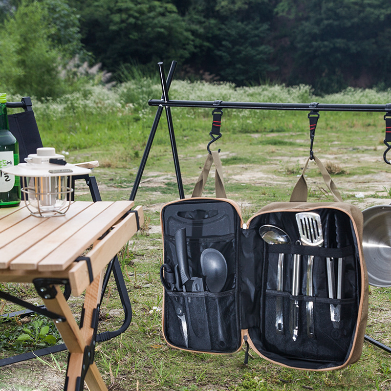 8pcs Camping Kitchen Cookware  - Camping Cooking Kits recension och pris