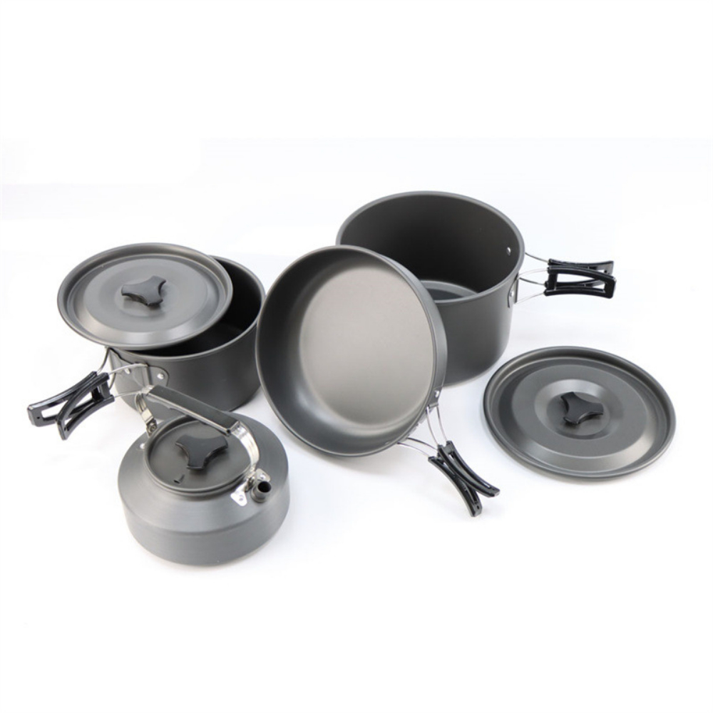 Lightweight Aluminum Alloy Out - Camping Cooking Set Large recension och pris