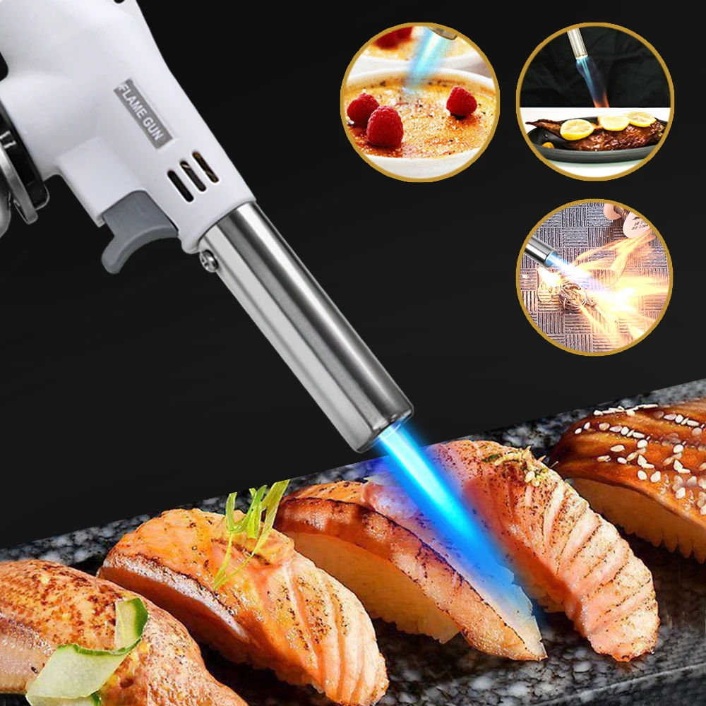 Portable Metal Flame Gun Butan - Camping Cooking Torch recension och pris