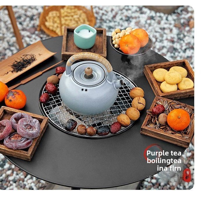 Indoor Outdoor BBQ Grill Set T - Camping Cooking Griddle recension och pris