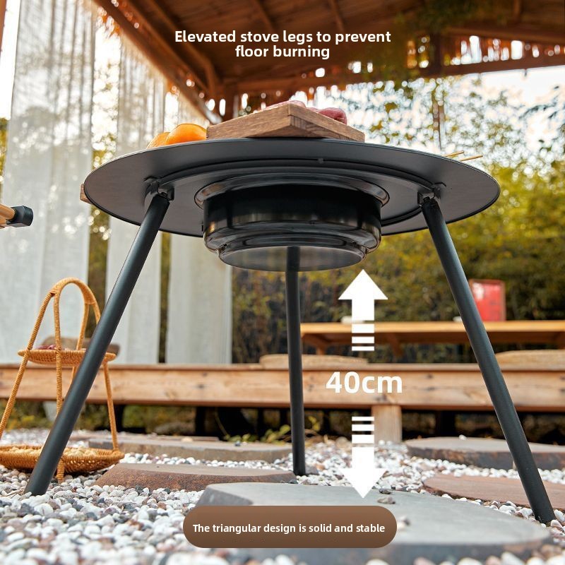 Indoor Outdoor BBQ Grill Set T - Camping Cooking Griddle recension och pris