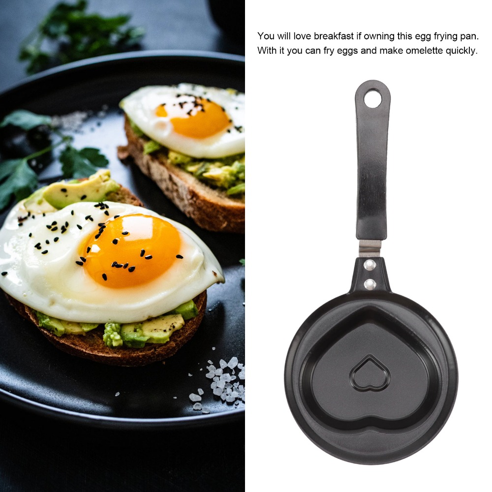 Cast Iron Mini Egg Frying Pan  - Camping Cooking Without Gas recension och pris