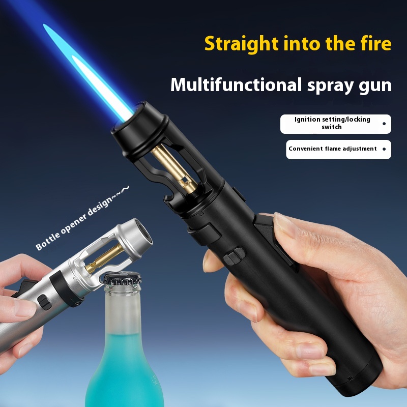 Metal Windproof Jet Flame Ligh - Camping Cooking Torch recension och pris
