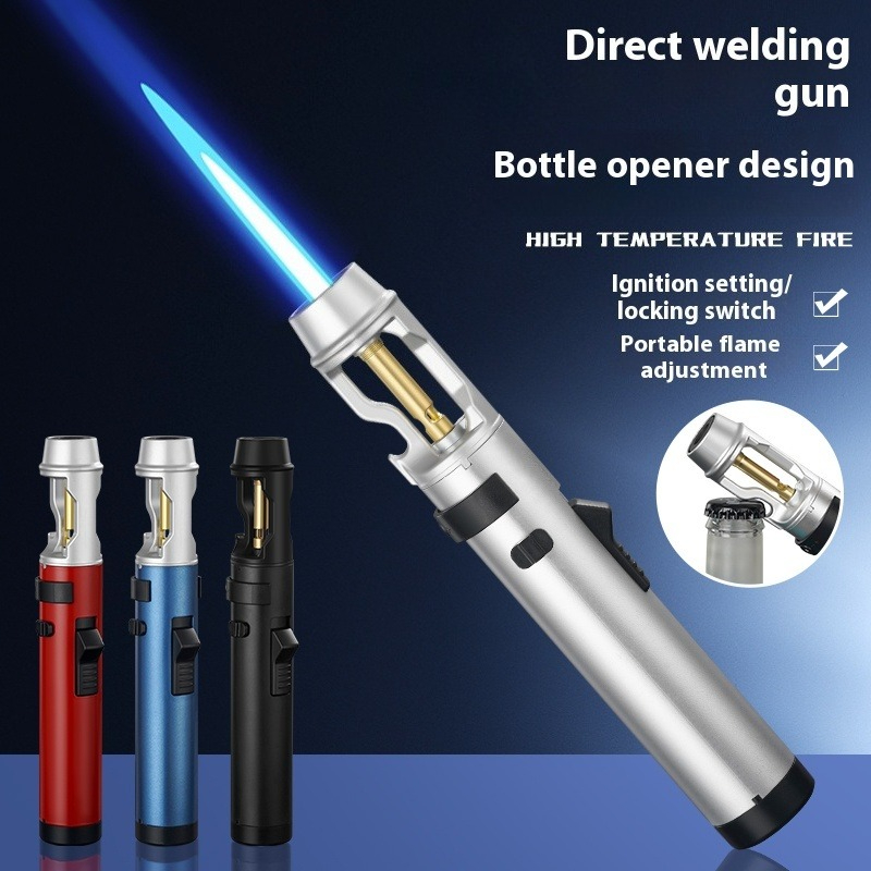 Metal Windproof Jet Flame Ligh - Camping Cooking Torch recension och pris