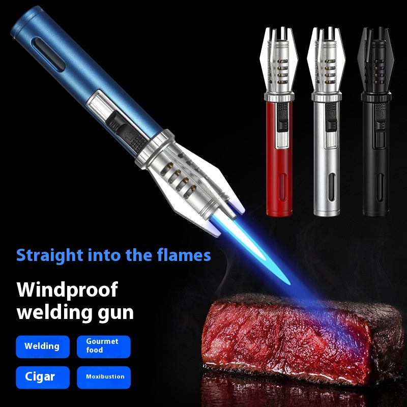 Metal Windproof Jet Flame Ligh - Camping Cooking Torch recension och pris