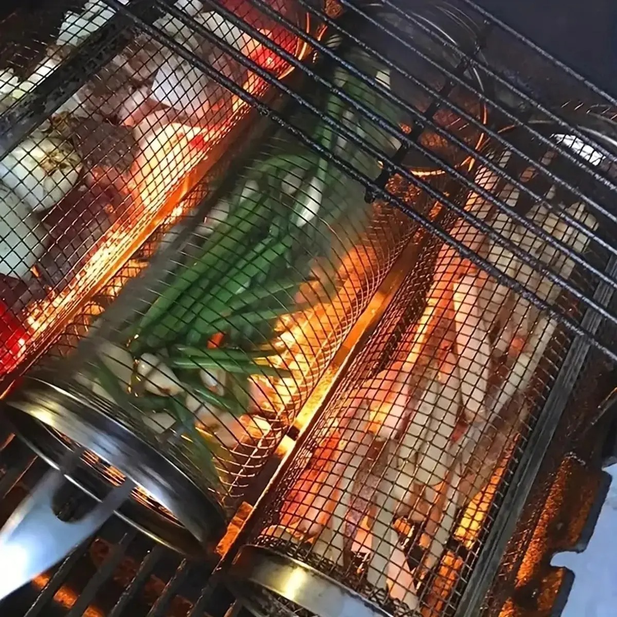 1pc Stainless Steel BBQ Cage G - Camping Cooking Griddle recension och pris