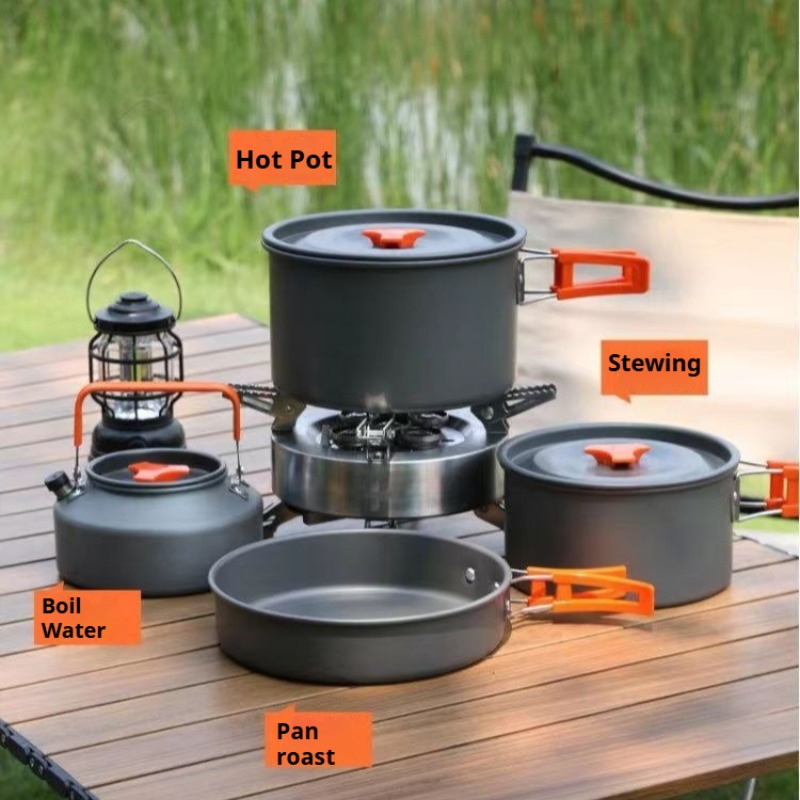 Portable Large Capacity Pot Co - Camping Cooking Easy recension och pris