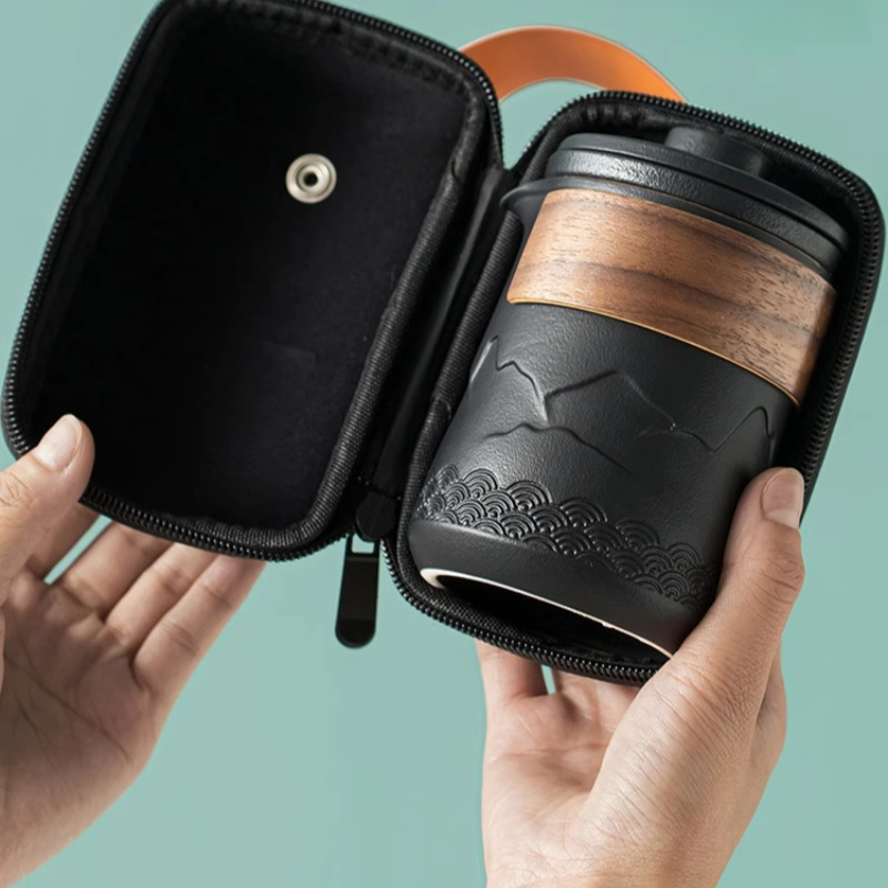 Portable Travel Tea Set One Po - Camping Cooking Utensils Kit recension och pris