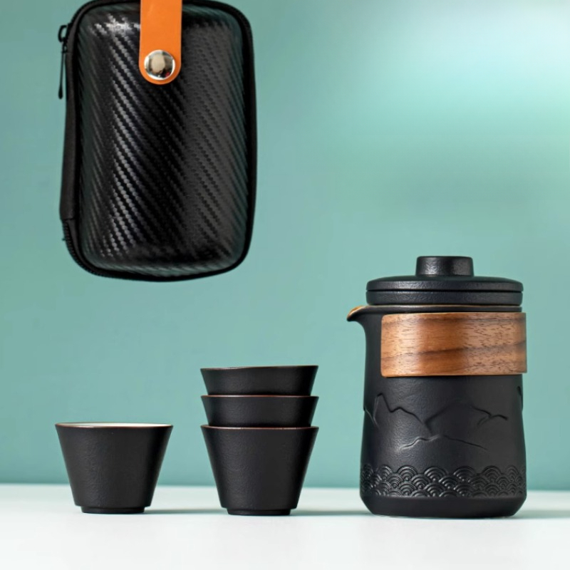 Portable Travel Tea Set One Po - Camping Cooking Utensils Kit recension och pris