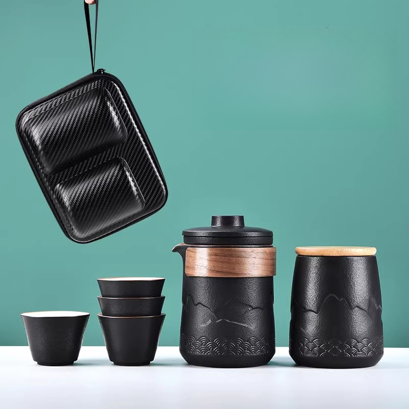 Portable Travel Tea Set One Po - Camping Cooking Utensils Kit recension och pris