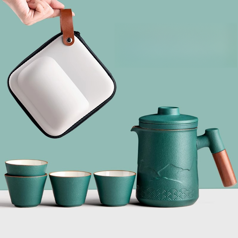 Portable Travel Tea Set One Po - Camping Cooking Utensils Kit recension och pris
