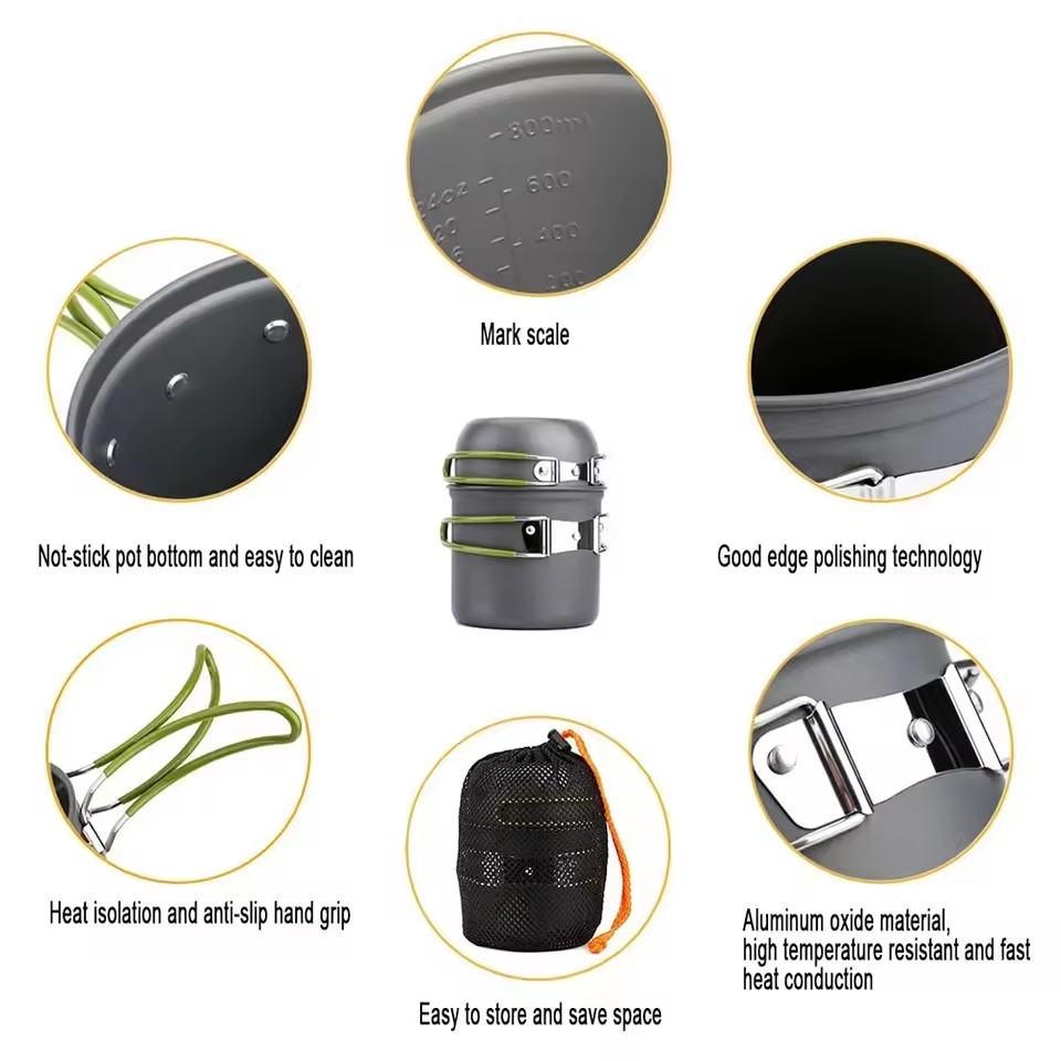 Ultralight Camping Cookware Me - Camping Cooking Kits recension och pris