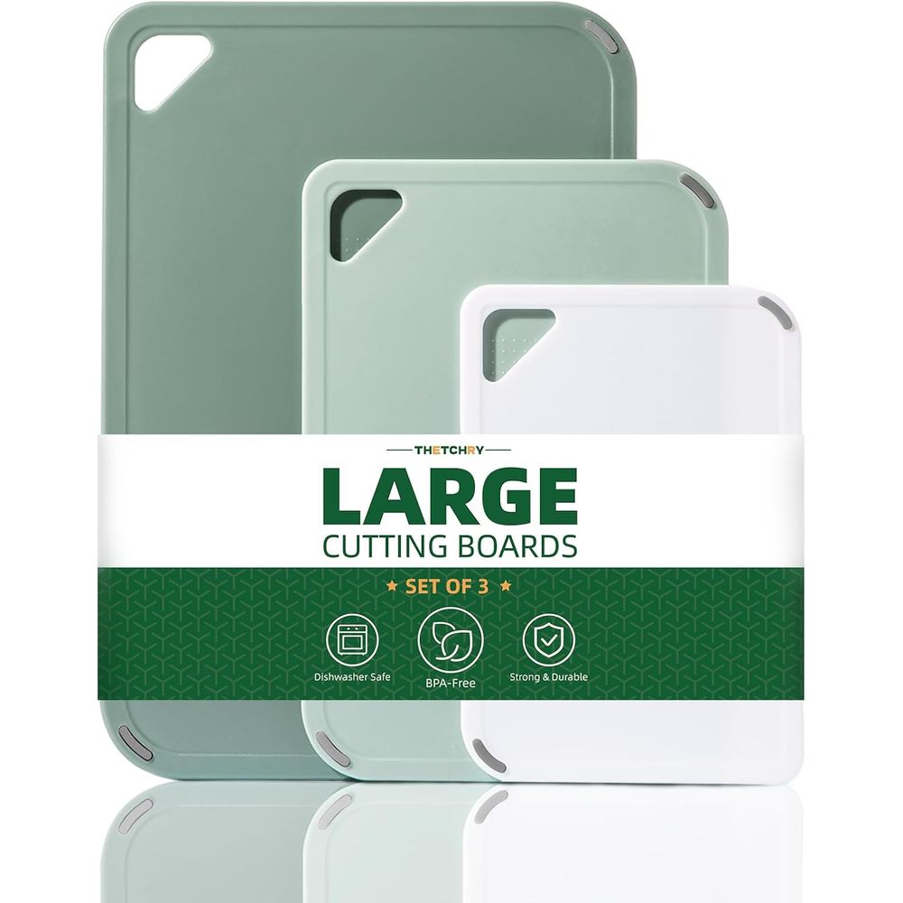 Plastic Cutting Board Set of 3 - Camping Cooking Set Large recension och pris