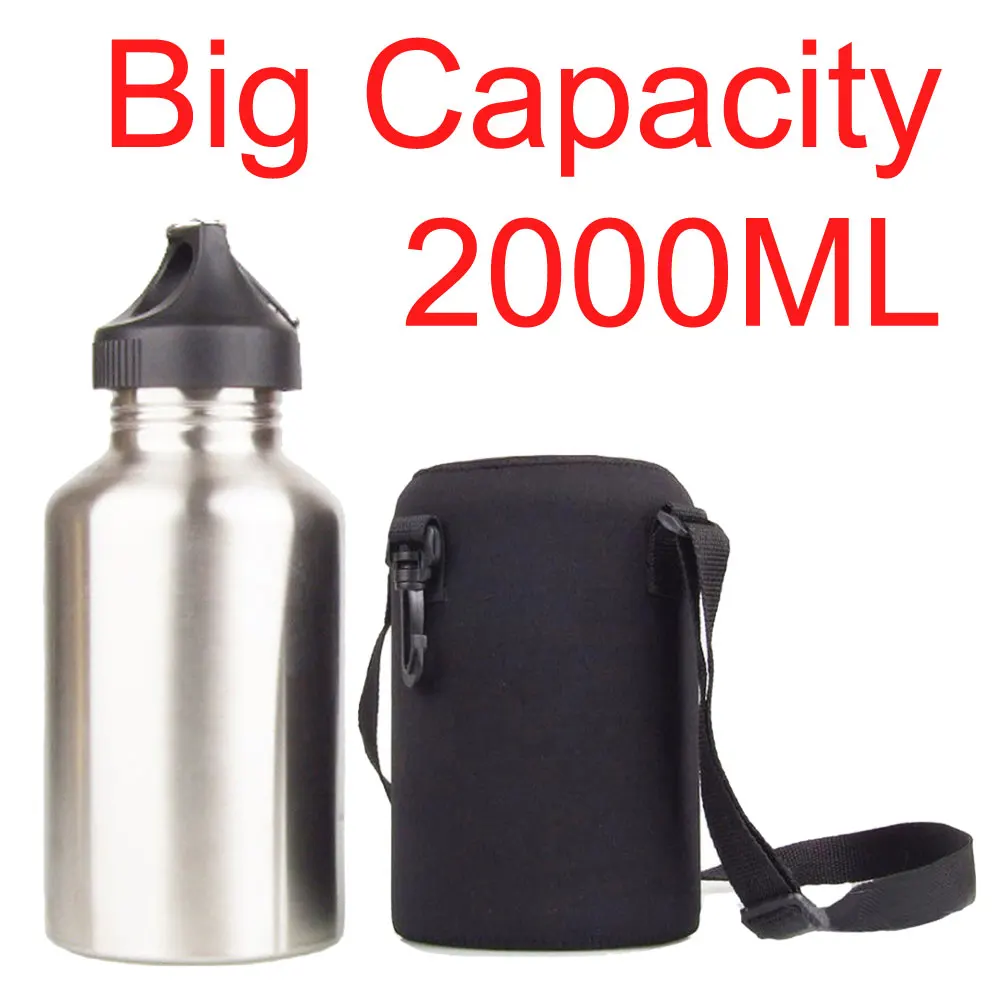 2000ML Sport Water Bottle Set  - Camping Cooking Utensils Kit recension och pris