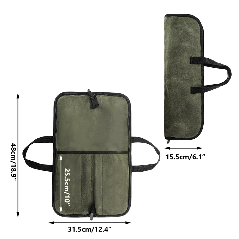 Waxed Canvas Knife Roll Bag Mu - Camping Cooking Equipment recension och pris