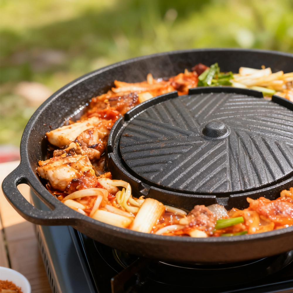 KOSUN Korean BBQ Grill Pan 2 i - Camping Cooking Appliances recension och pris