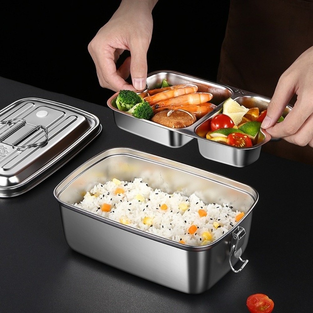 Double-layer Stainless Steel L - Camping Cooking Equipment recension och pris