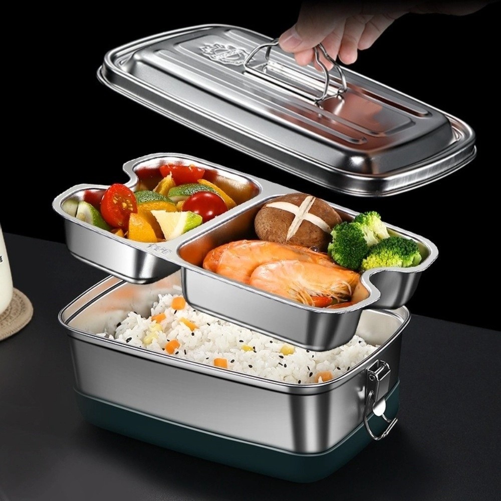 Double-layer Stainless Steel L - Camping Cooking Equipment recension och pris