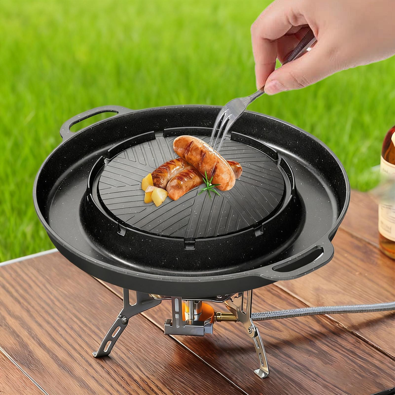 2-in-1 Grill & Hot Pan for Sto - Camping Cooking Table recension och pris
