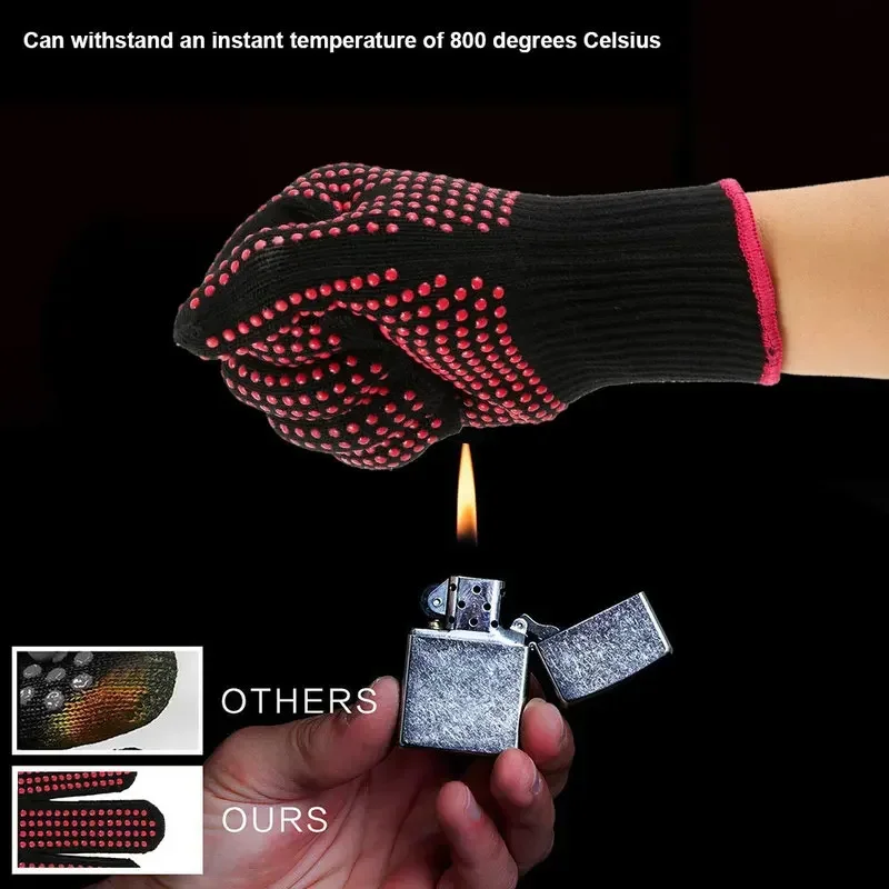 1 Pair Non-Slip Silicone BBQ G - Camping Cooking Equipment recension och pris
