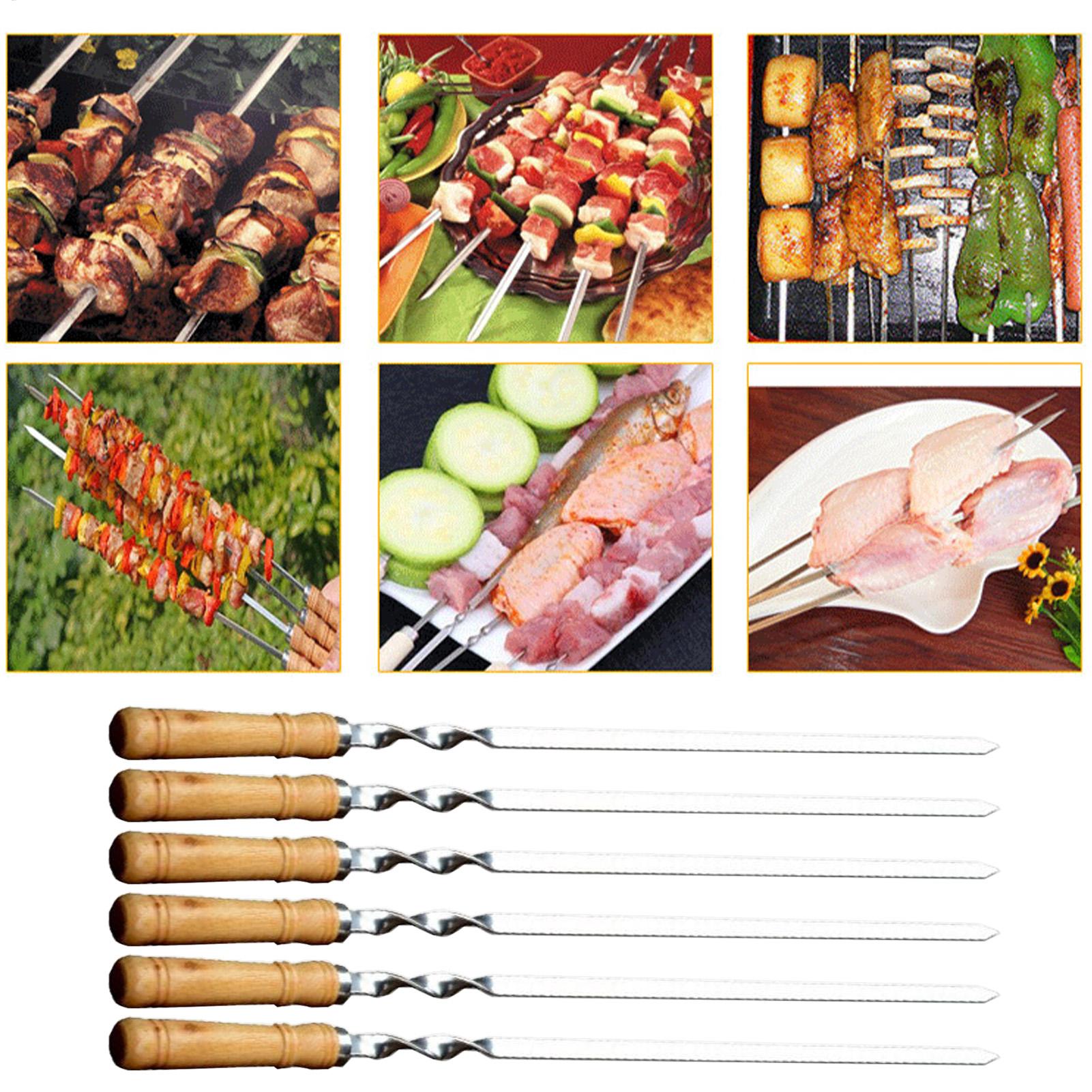 Metal Grilling Skewers Grillin - Camping Cooking Vegetables recension och pris