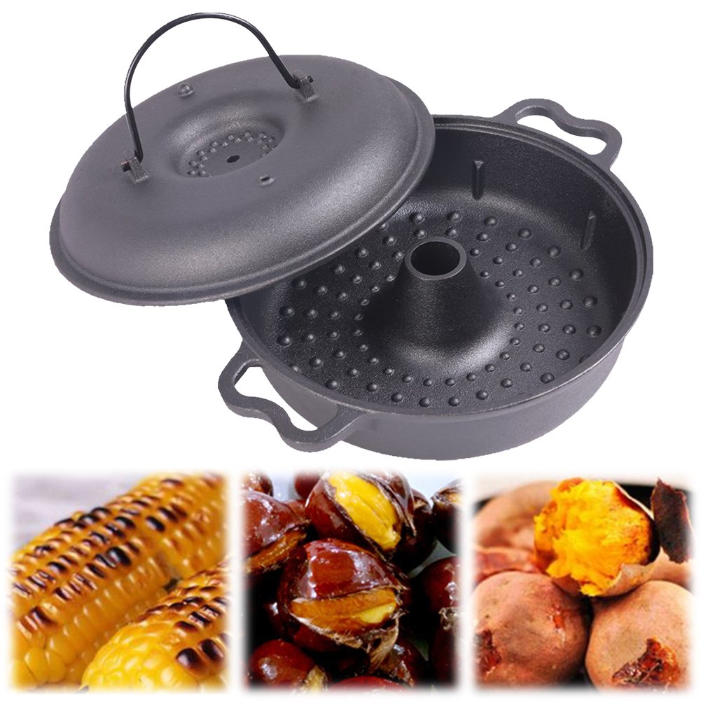 28cm Cast Iron Sweet Potato Pa - Camping Cooking Vegetables recension och pris