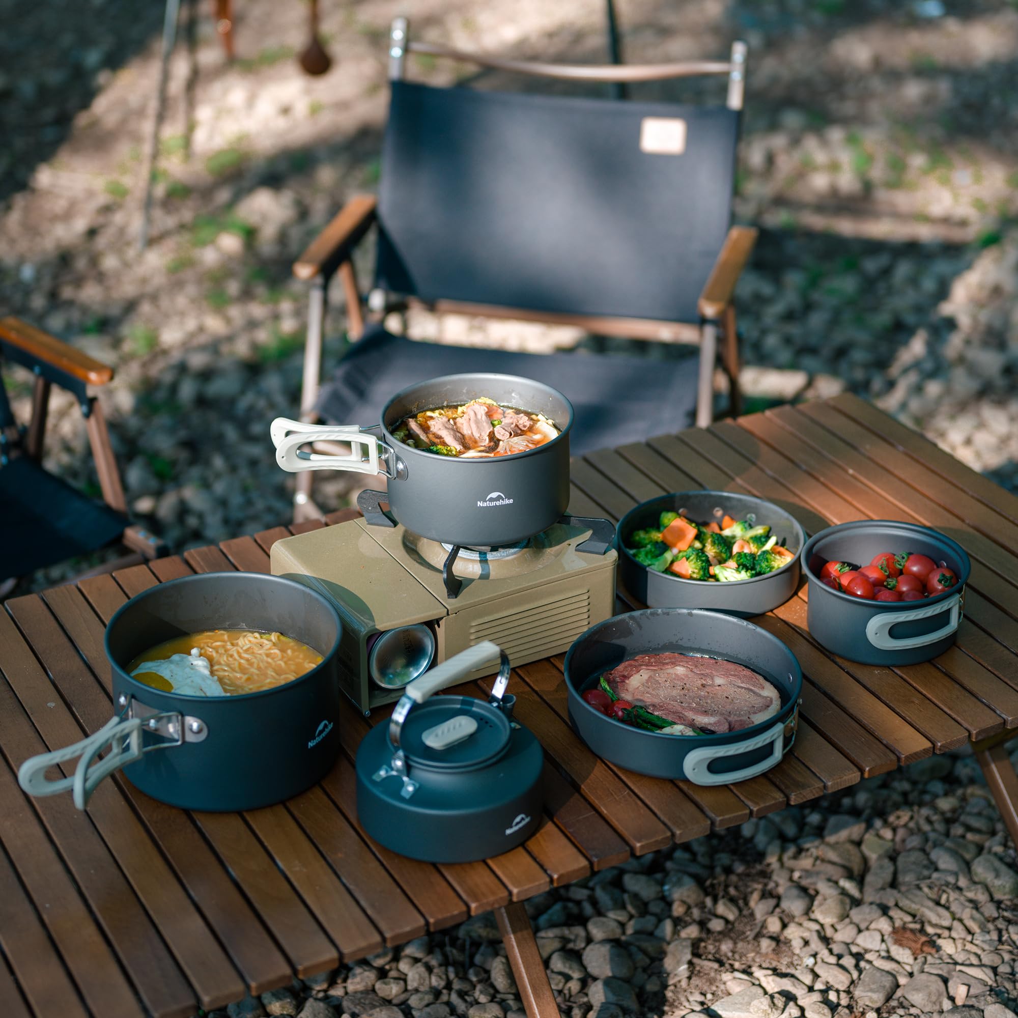 Naturehike Camping Soup Pot Co - Camping Cooking Set Large recension och pris