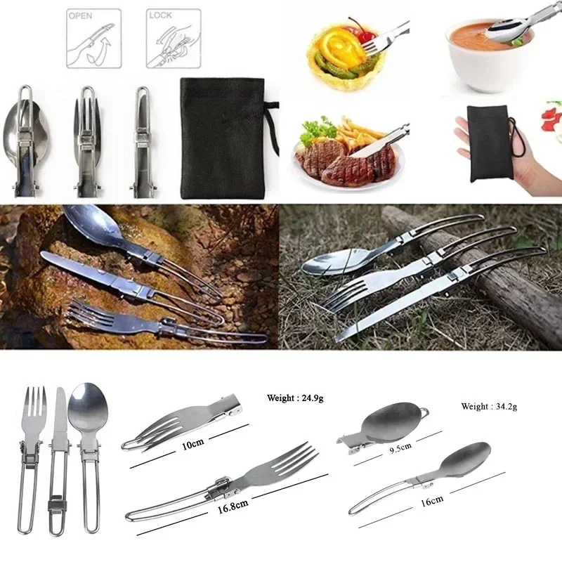 New Camping Pot  Portable Outd - Camping Cooking Kitchen Set recension och pris