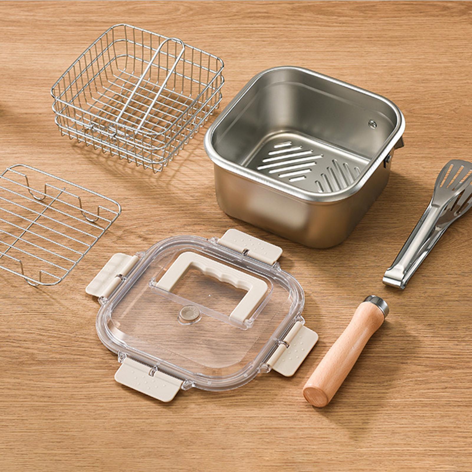 Deep Fryer Pan Set Square Camp - Camping Cooking Set Large recension och pris