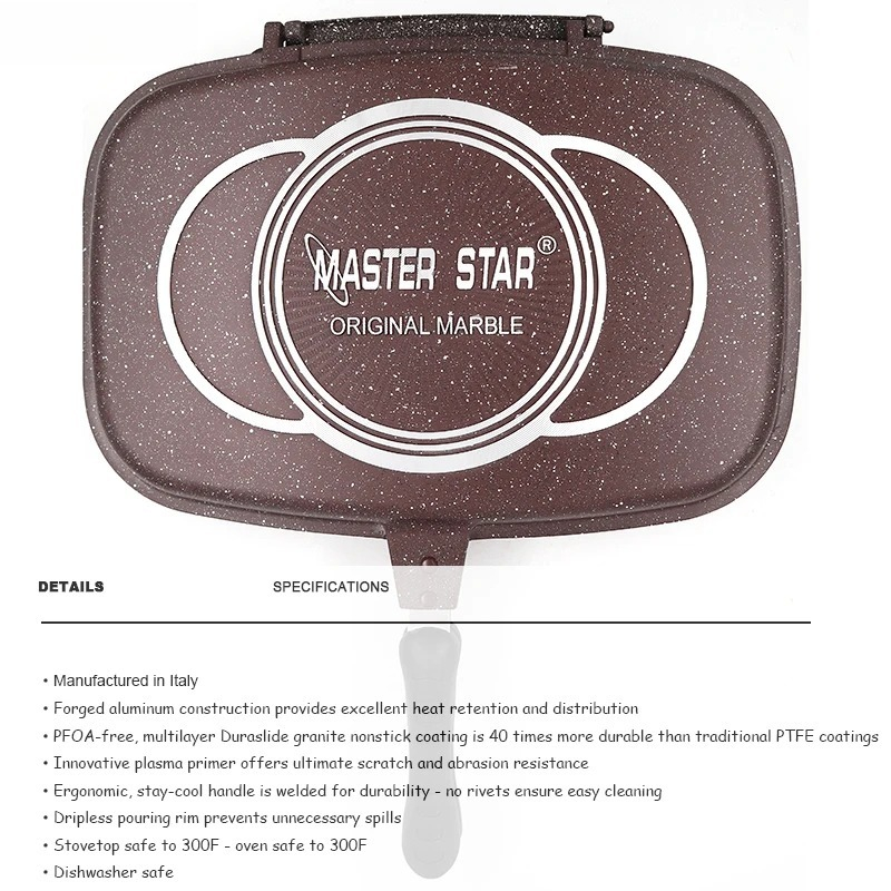 Double Sided Fry Pan, Die-Cast - Camping Cooking Without Gas recension och pris