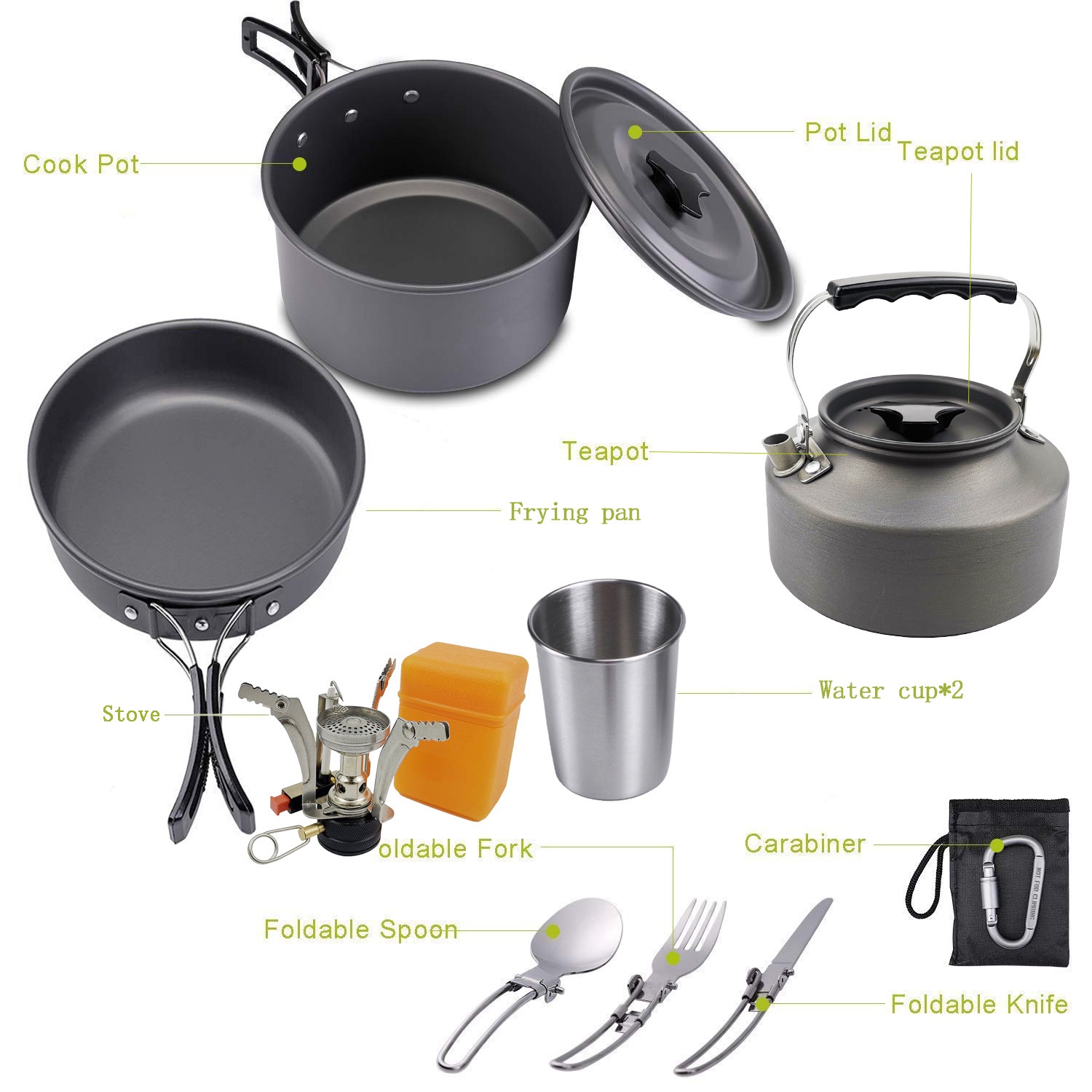 Outdoor camping cooking set ou - Camping Cooking Vegetables recension och pris