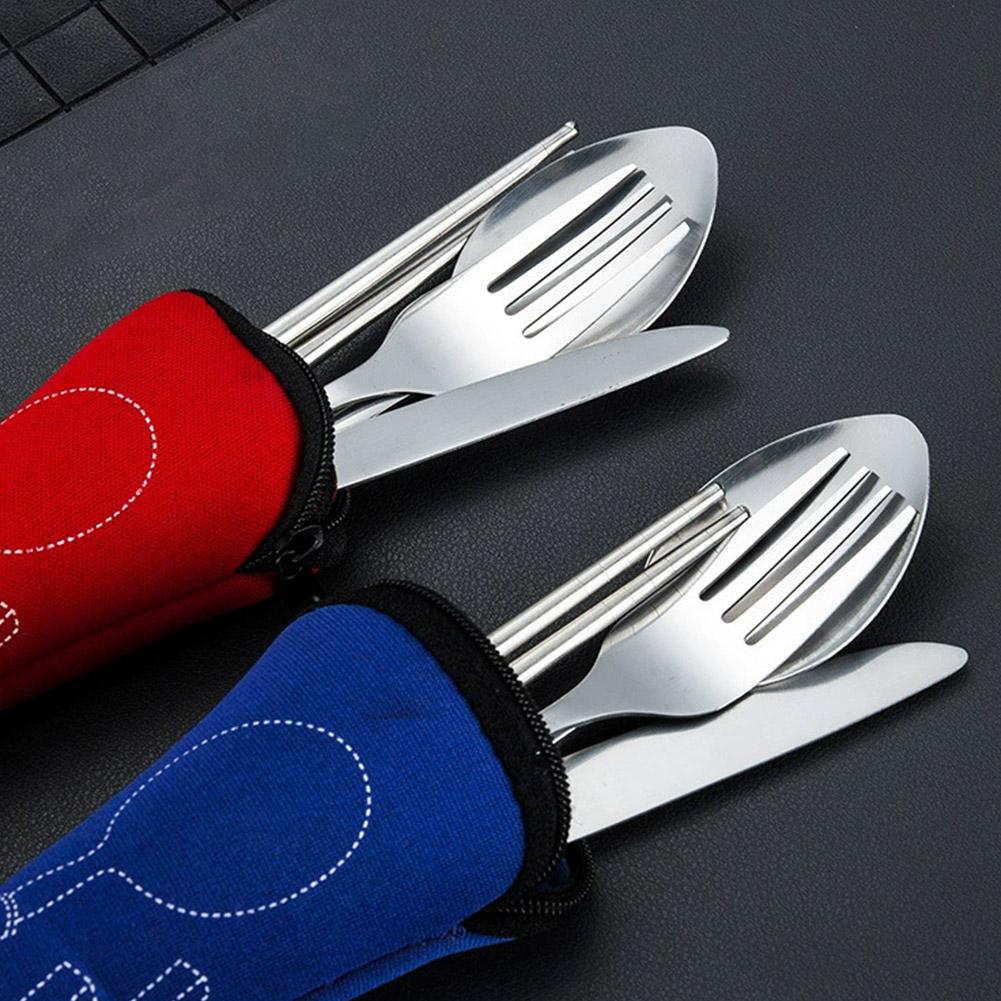 Picnic Set Tableware Washable  - Camping Cooking Utensils Kit recension och pris