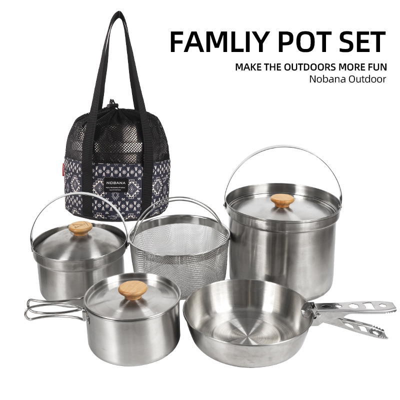 NOBANA Newest Outdoor Stainles - Camping Cooking Kits recension och pris