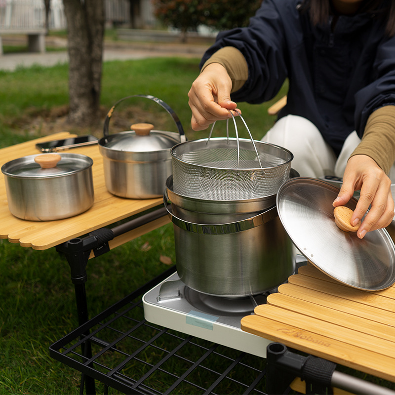 NOBANA Newest Outdoor Stainles - Camping Cooking Kits recension och pris