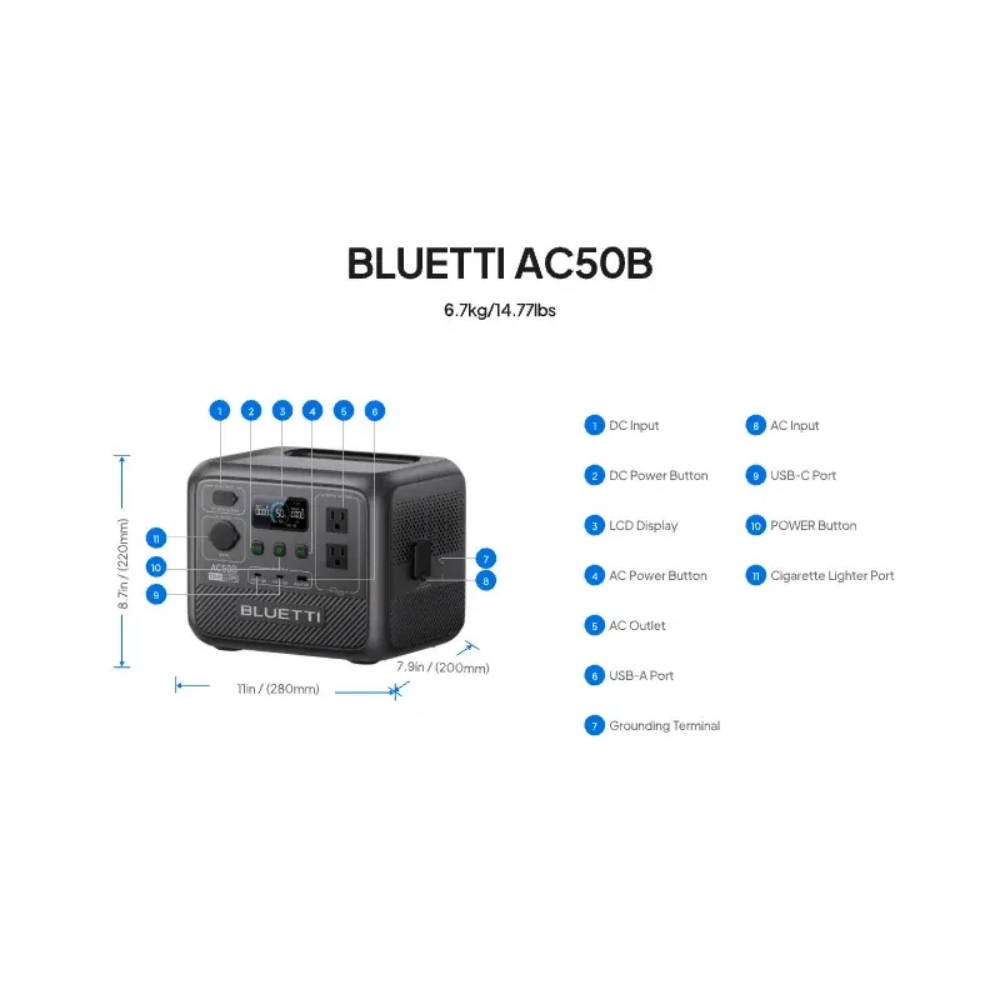 BLUETTI AC50B Portable Power S - Camping Cooking Utensils Kit recension och pris