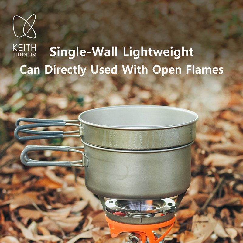 KEITH Pure Titanium 2-Piece Co - Camping Cooking Kitchen Set recension och pris