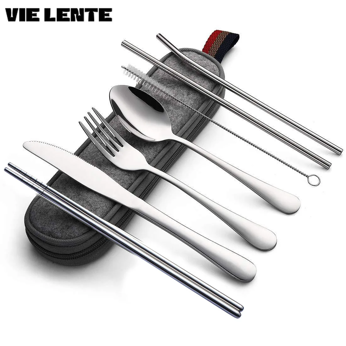 8Pcs/set Tableware Reusable Tr - Camping Cooking Utensil Set recension och pris