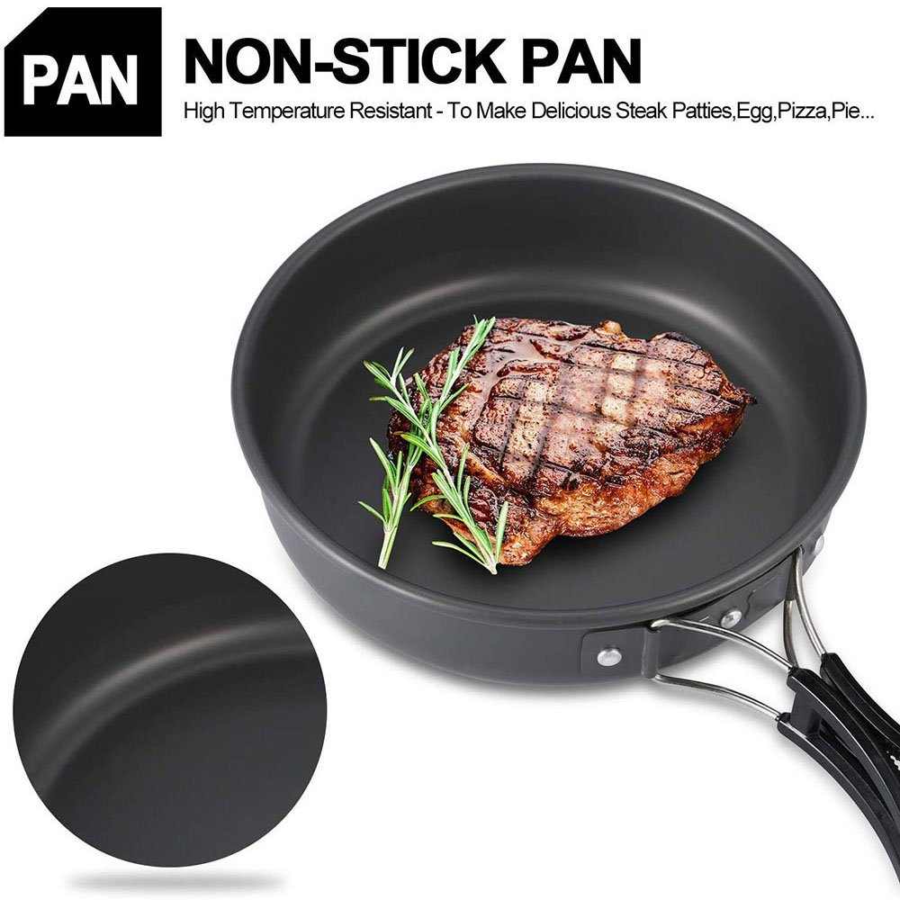 Camping Cookware Set Aluminum  - Camping Cooking Set Large recension och pris