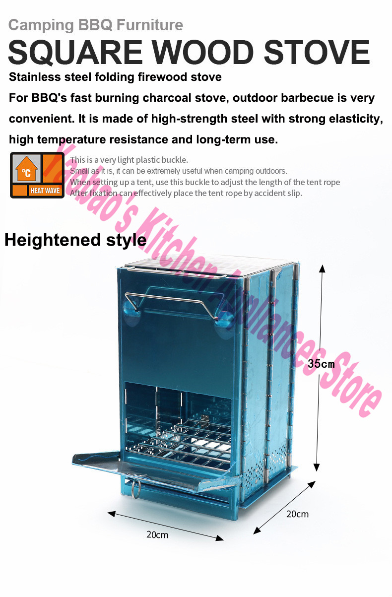 Wood Stove Outdoor Camping Equ - Camping Cooking Equipment recension och pris