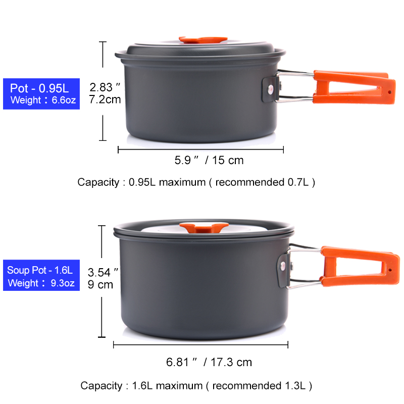 Widesea Camping Outdoor Cookwa - Camping Cooking Bundle recension och pris