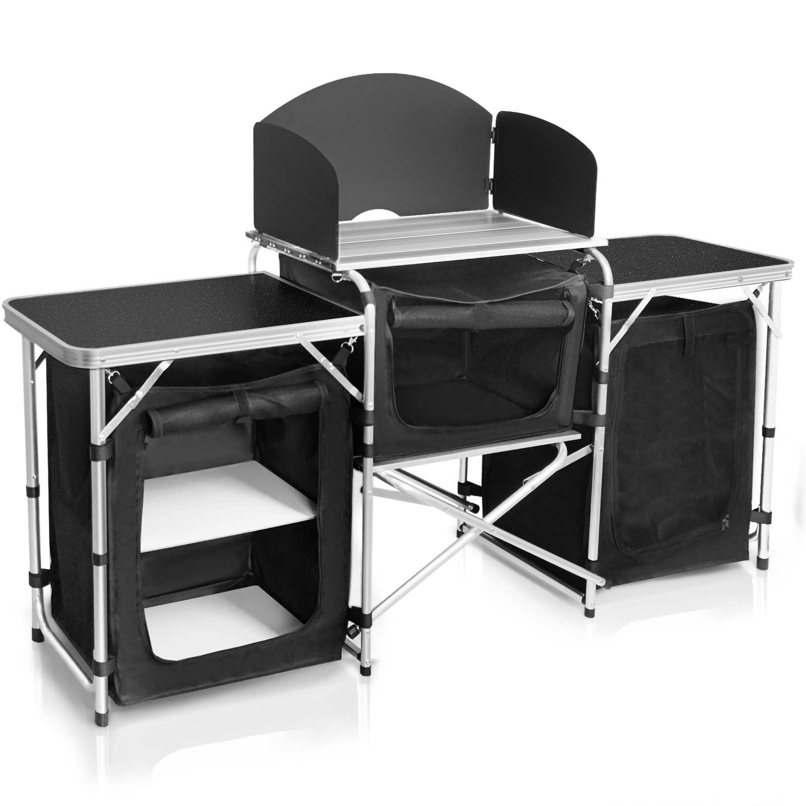Hot-selling Outdoor Camping Mo - Camping Cooking Table With Storage recension och pris