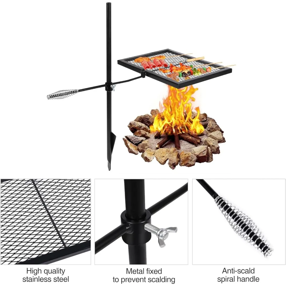 %a Swivel Campfire Grill Heavy - Camping Cooking Over Fire recension och pris