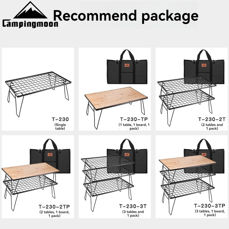 CAMPINGMOON T-230 Portable Mul - Camping Cooking Table recension och pris